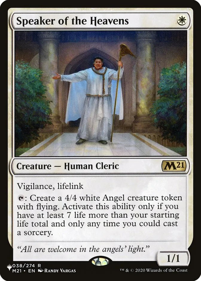 Speaker of the Heavens Front Face