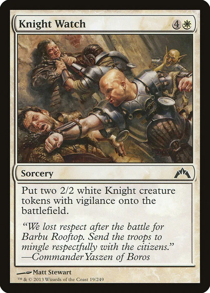 Knight Watch Front Face
