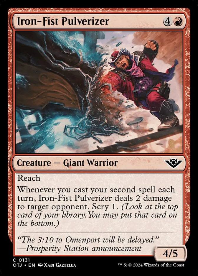 Iron-Fist Pulverizer Front Face