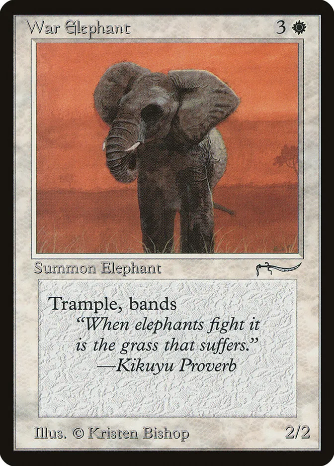 War Elephant Front Face