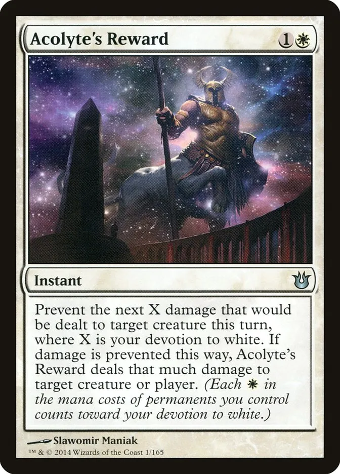 Acolyte's Reward Front Face