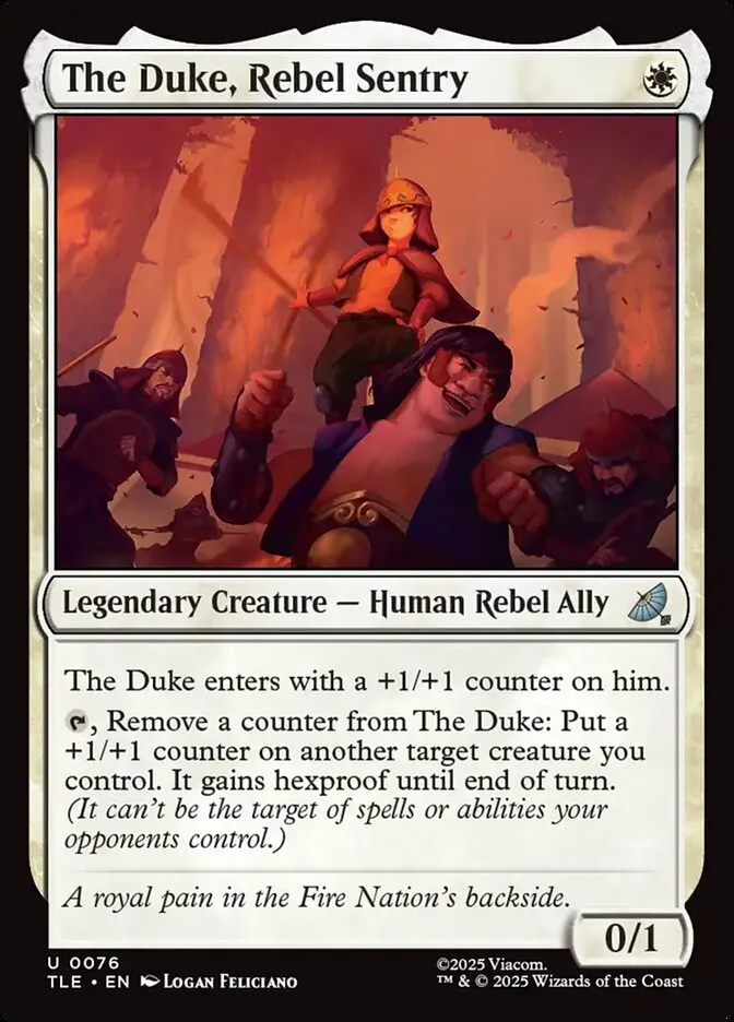 The Duke, Rebel Sentry Front Face