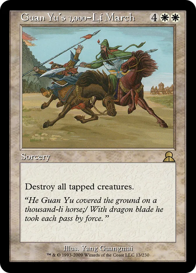 Guan Yu's 1,000-Li March Front Face