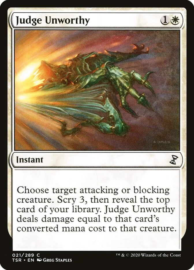 Judge Unworthy Front Face