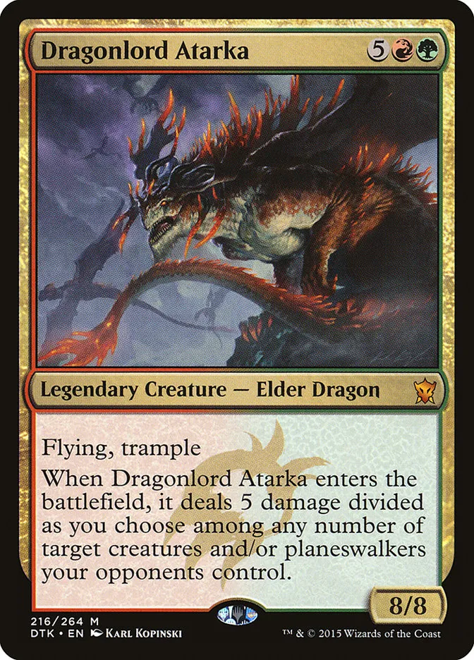 Dragonlord Atarka Front Face