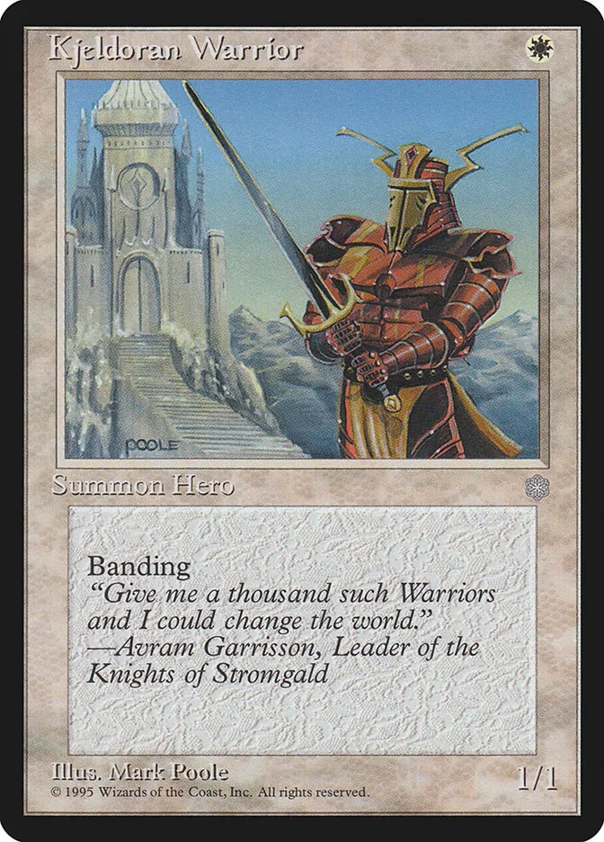 Kjeldoran Warrior Front Face