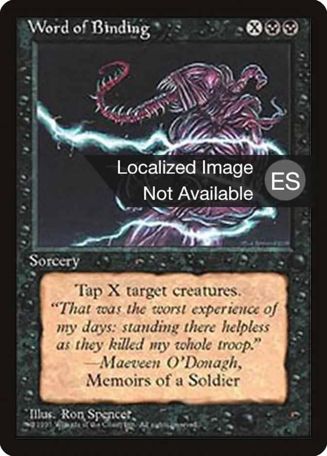 Word of Binding Front Face