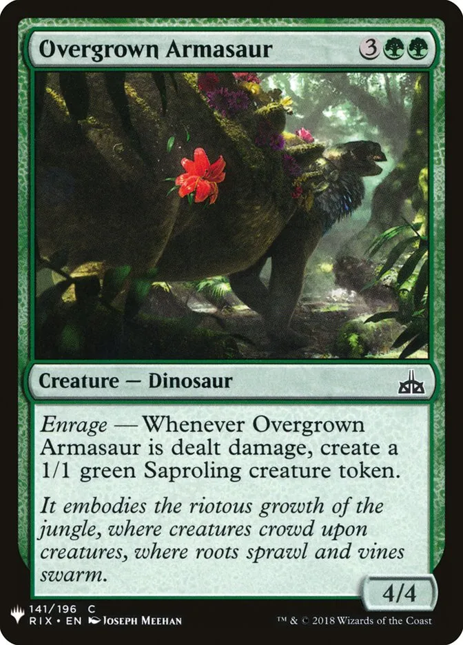 Overgrown Armasaur Front Face