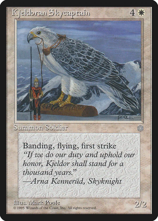 Kjeldoran Skycaptain Front Face