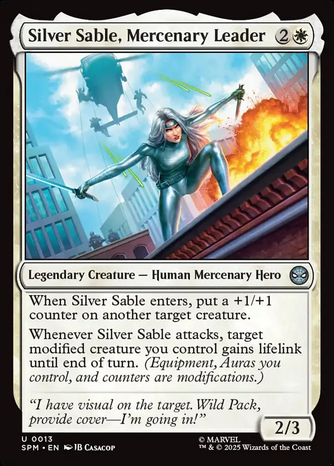 Silver Sable, Mercenary Leader Front Face