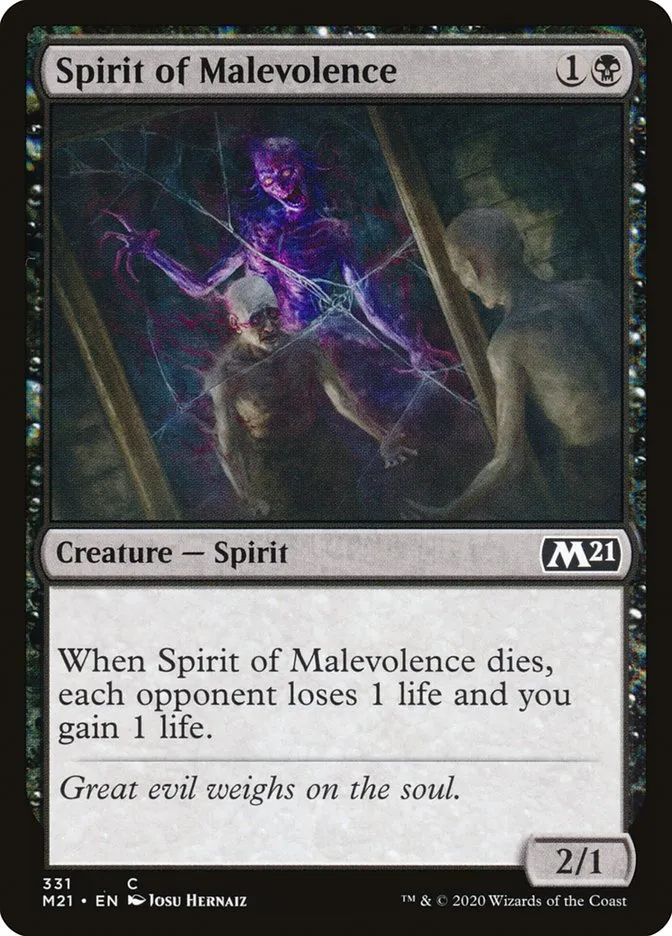 Spirit of Malevolence Front Face