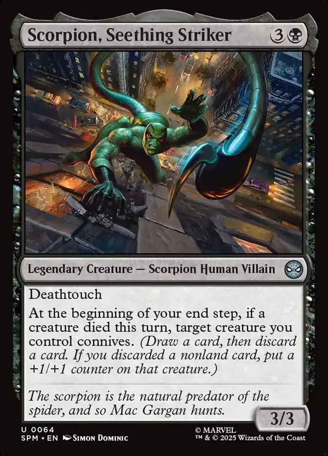 Scorpion, Seething Striker Front Face