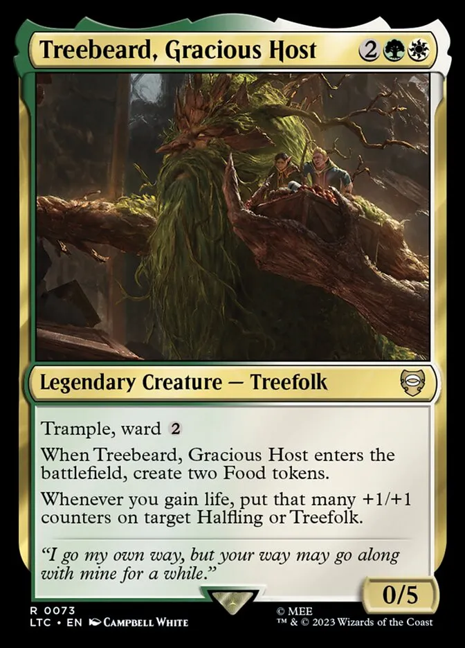 Treebeard, Gracious Host Front Face