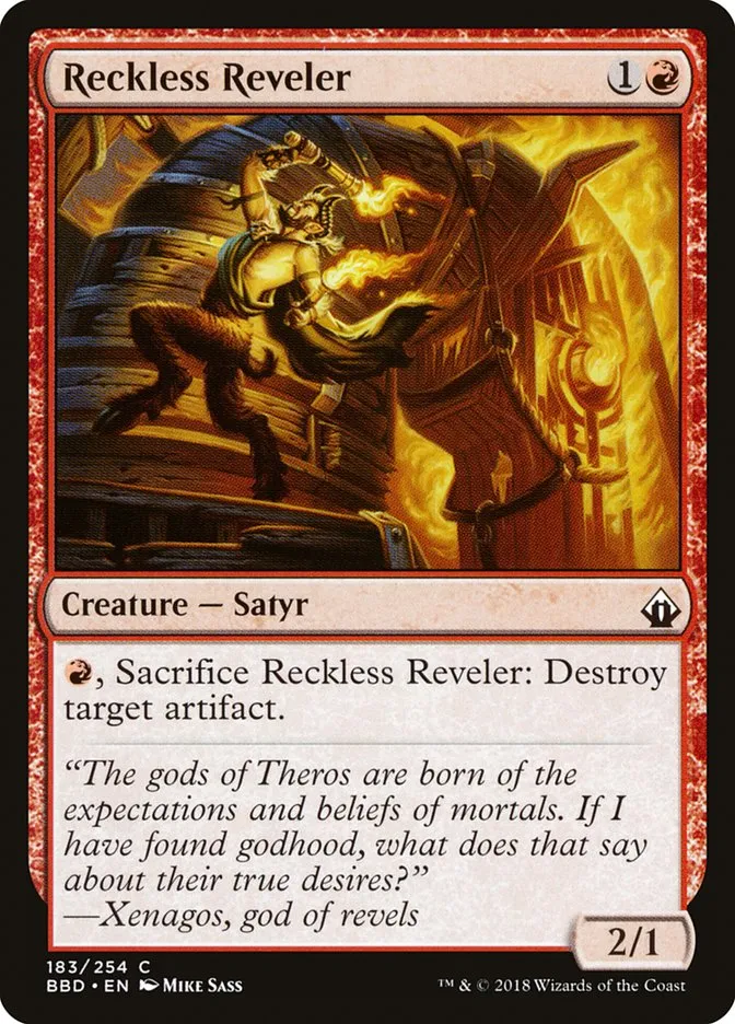 Reckless Reveler Front Face