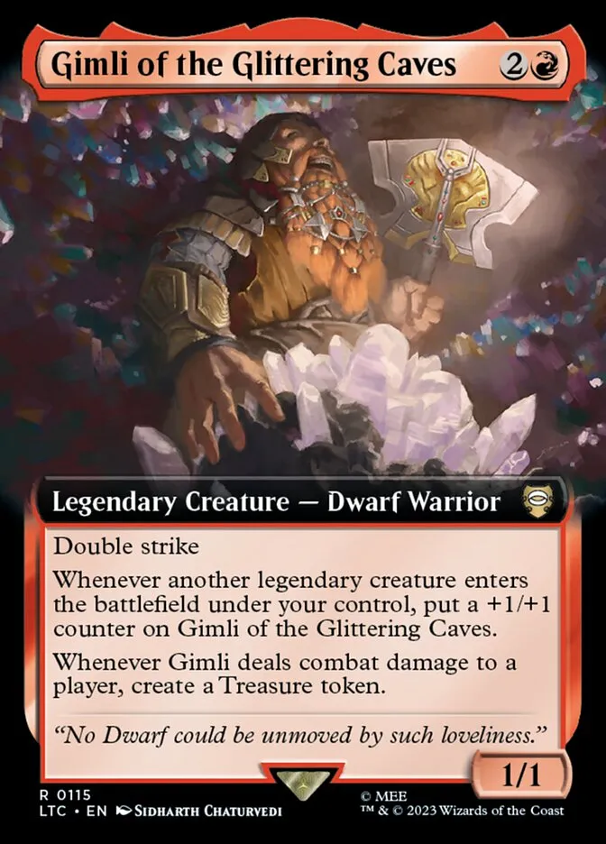 Gimli of the Glittering Caves Front Face