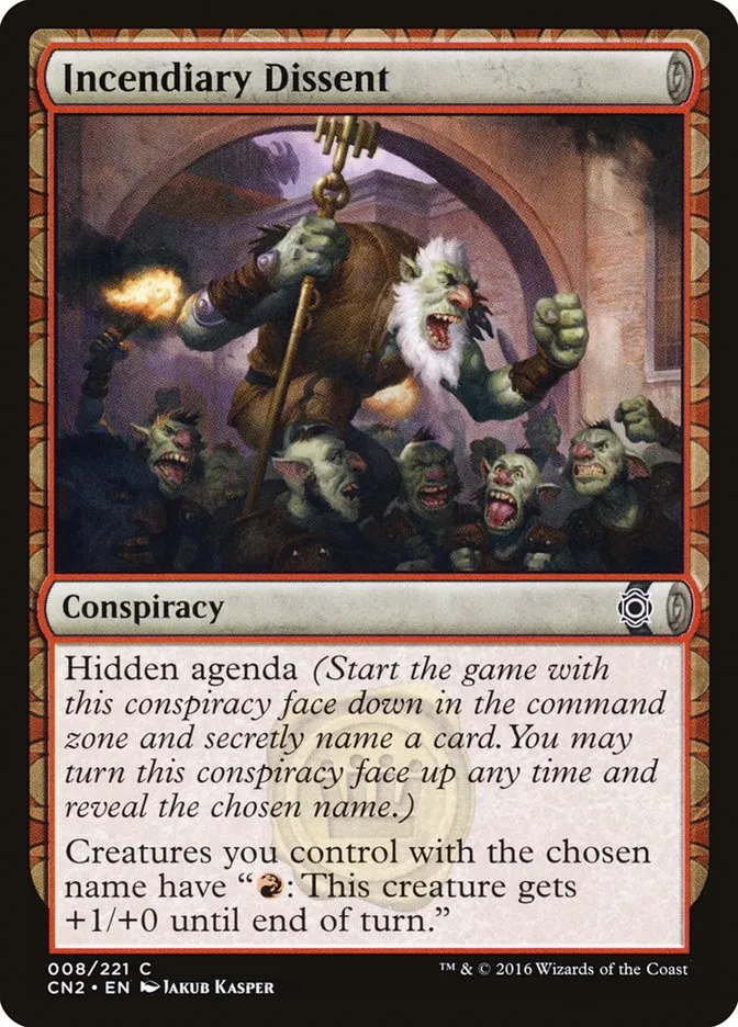 Incendiary Dissent Front Face
