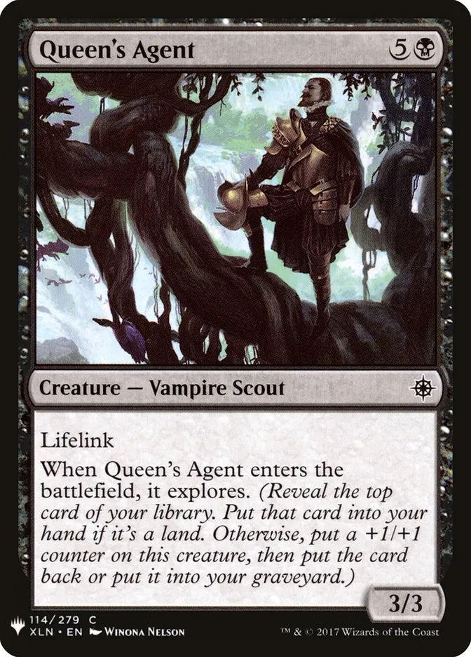 Queen's Agent Front Face
