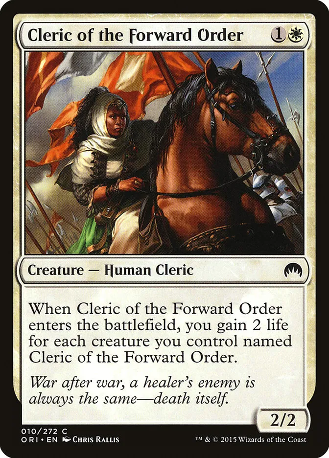Cleric of the Forward Order Front Face