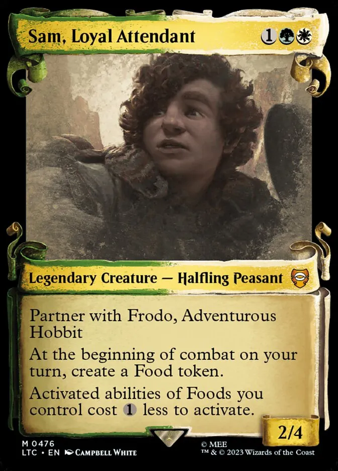 Sam, Loyal Attendant Front Face