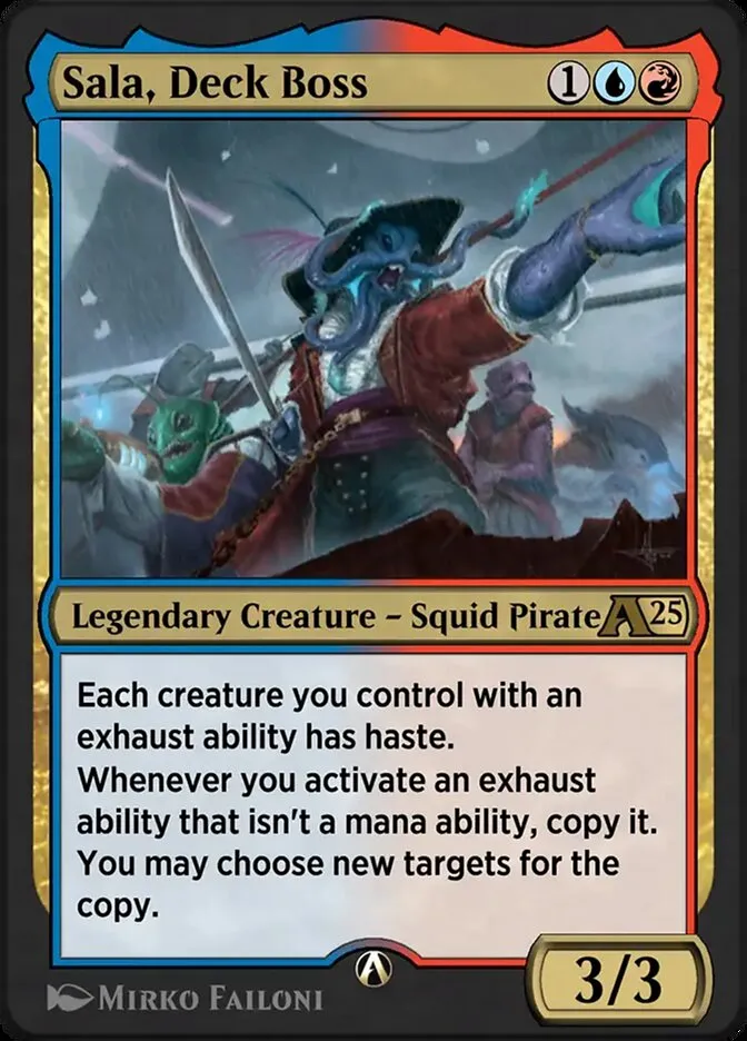 Sala, Deck Boss Front Face