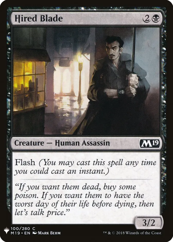 Hired Blade Front Face