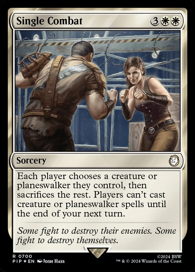 Single Combat Front Face