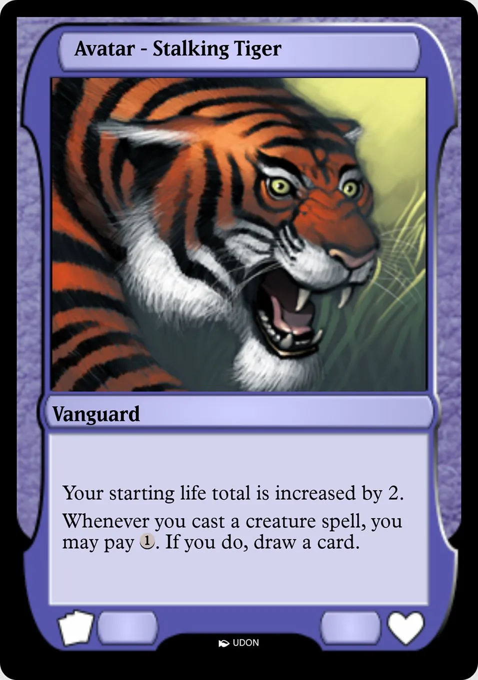 Stalking Tiger Avatar Front Face