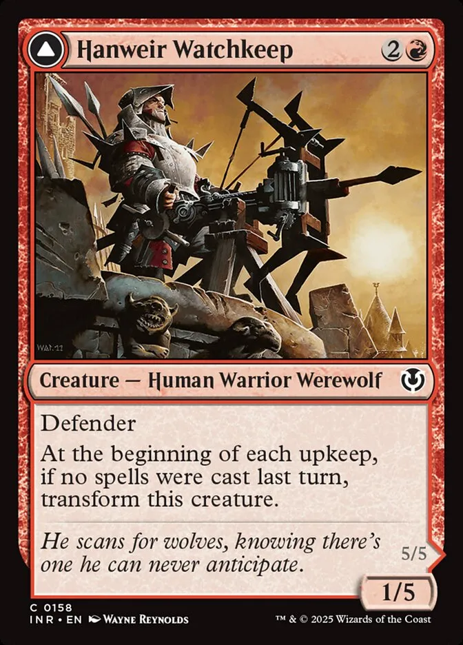 Hanweir Watchkeep // Bane of Hanweir Front Face