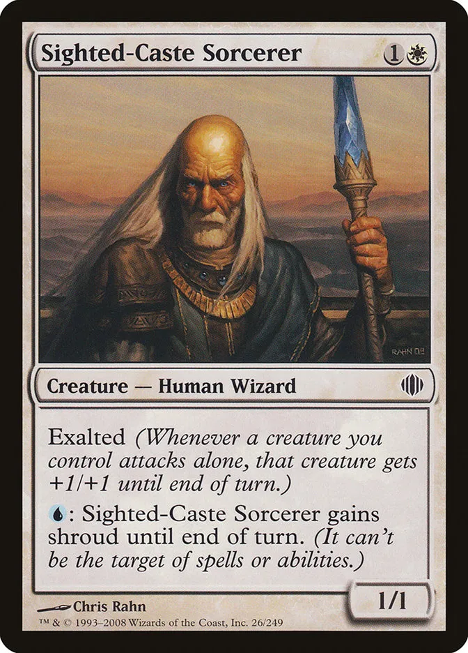 Sighted-Caste Sorcerer Front Face