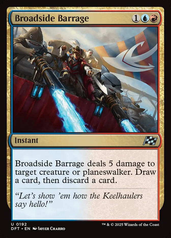 Broadside Barrage Front Face