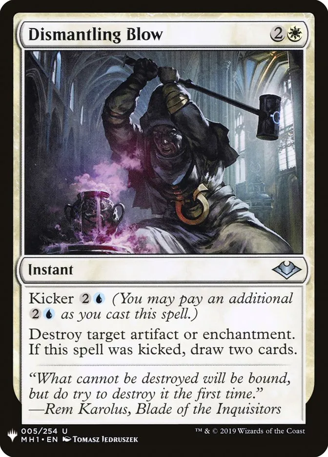 Dismantling Blow Front Face