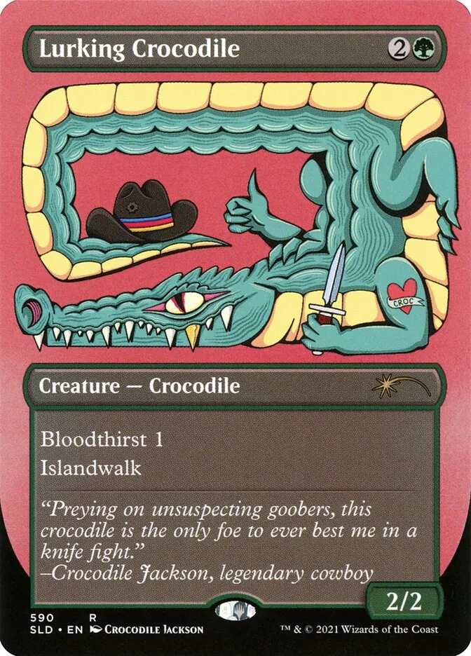 Lurking Crocodile Front Face