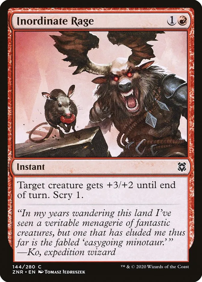 Inordinate Rage Front Face