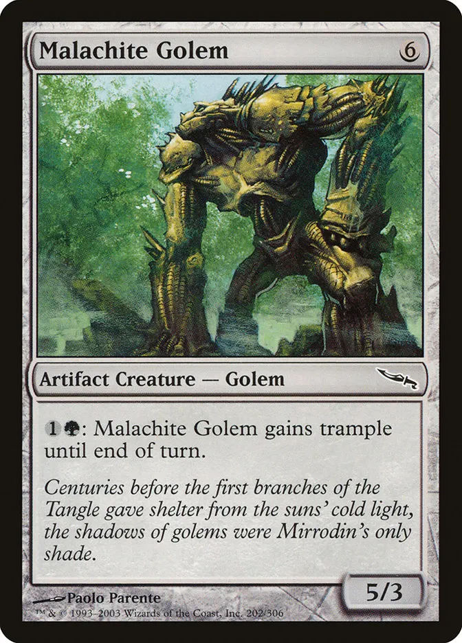 Malachite Golem Front Face