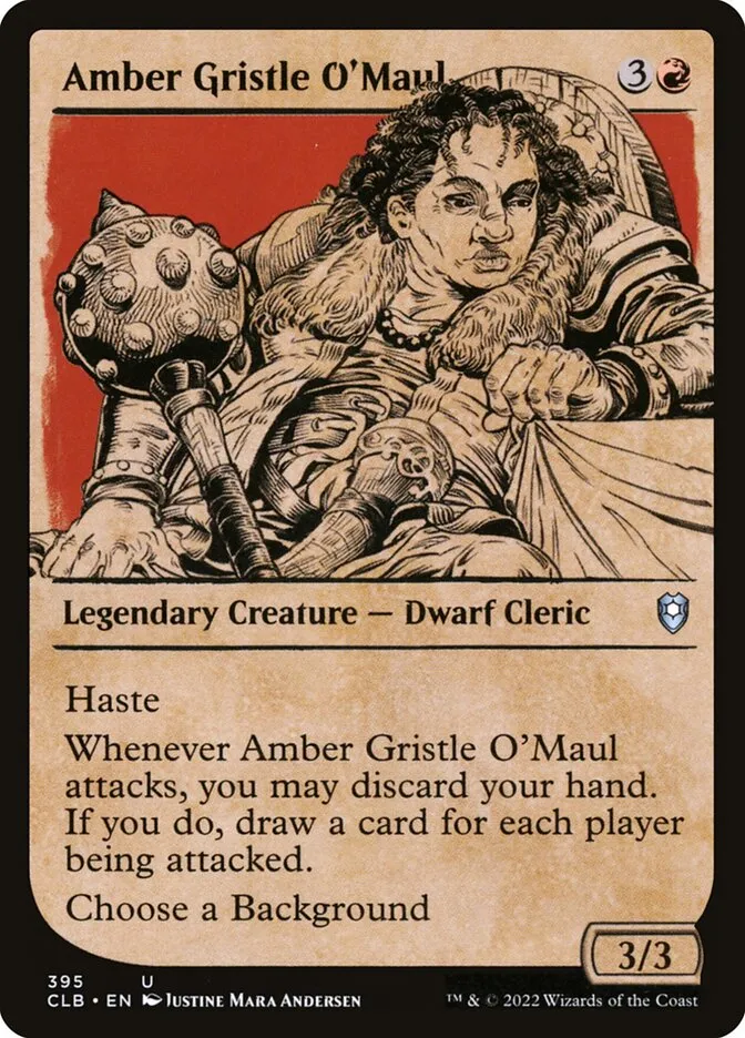 Amber Gristle O'Maul Front Face