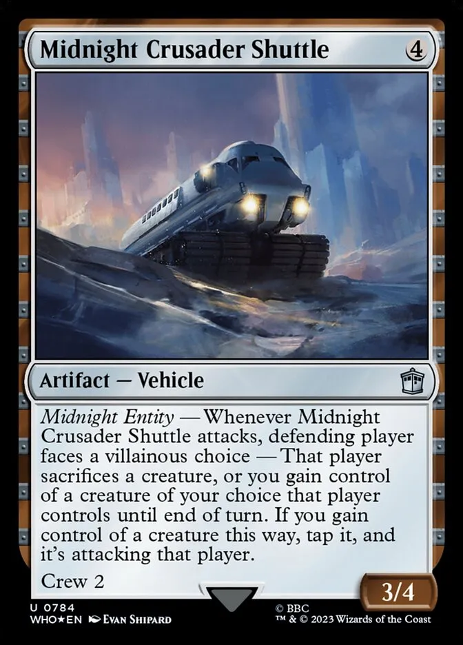 Midnight Crusader Shuttle Front Face