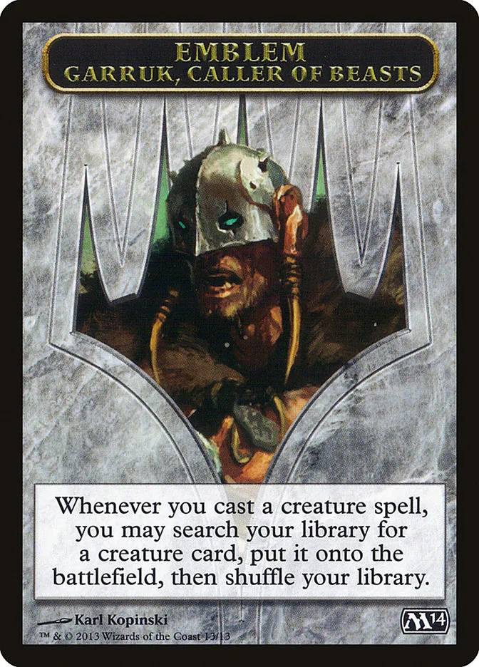 Garruk, Caller of Beasts Emblem Front Face