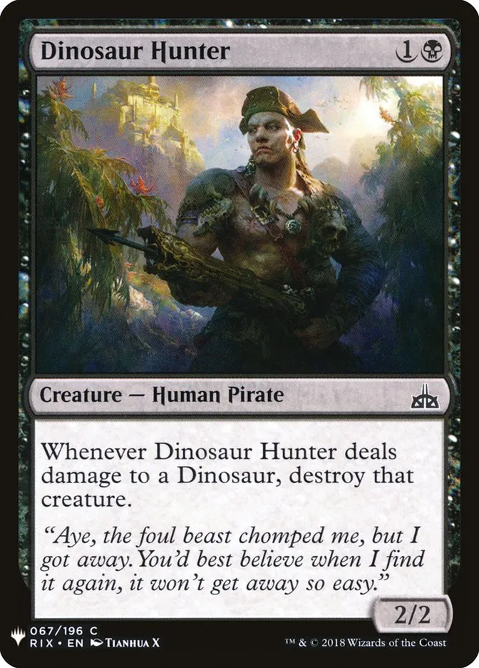 Dinosaur Hunter Front Face