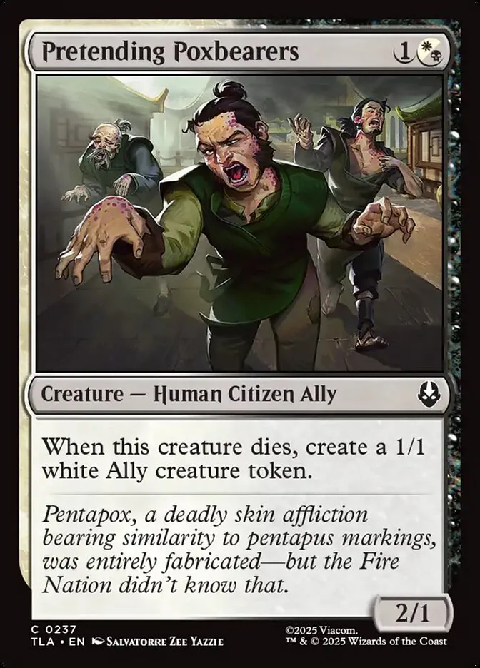 Pretending Poxbearers Front Face