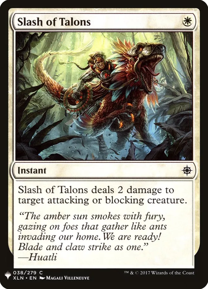 Slash of Talons Front Face