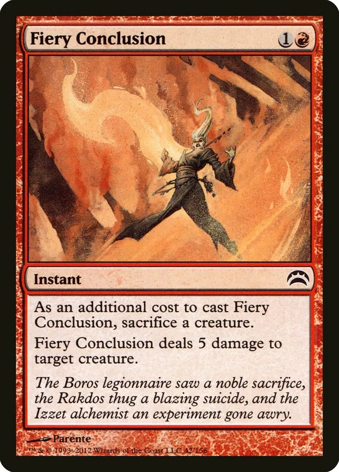 Fiery Conclusion Front Face