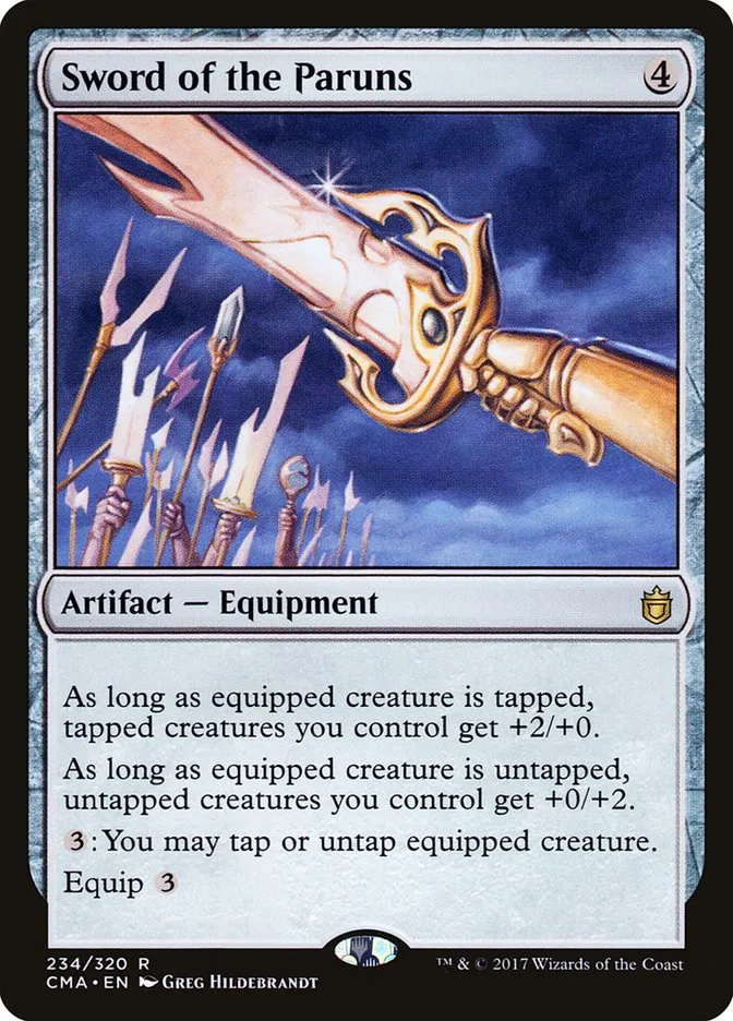 Sword of the Paruns Front Face