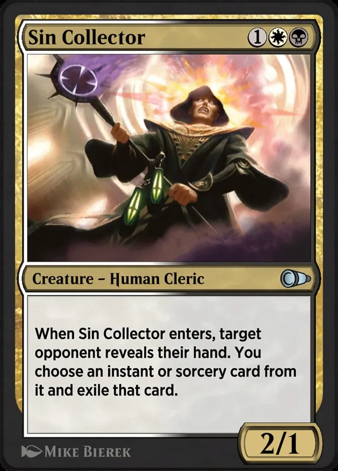 Sin Collector Front Face