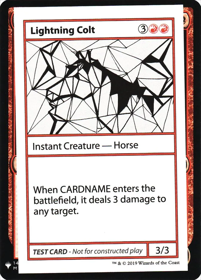 Lightning Colt Front Face