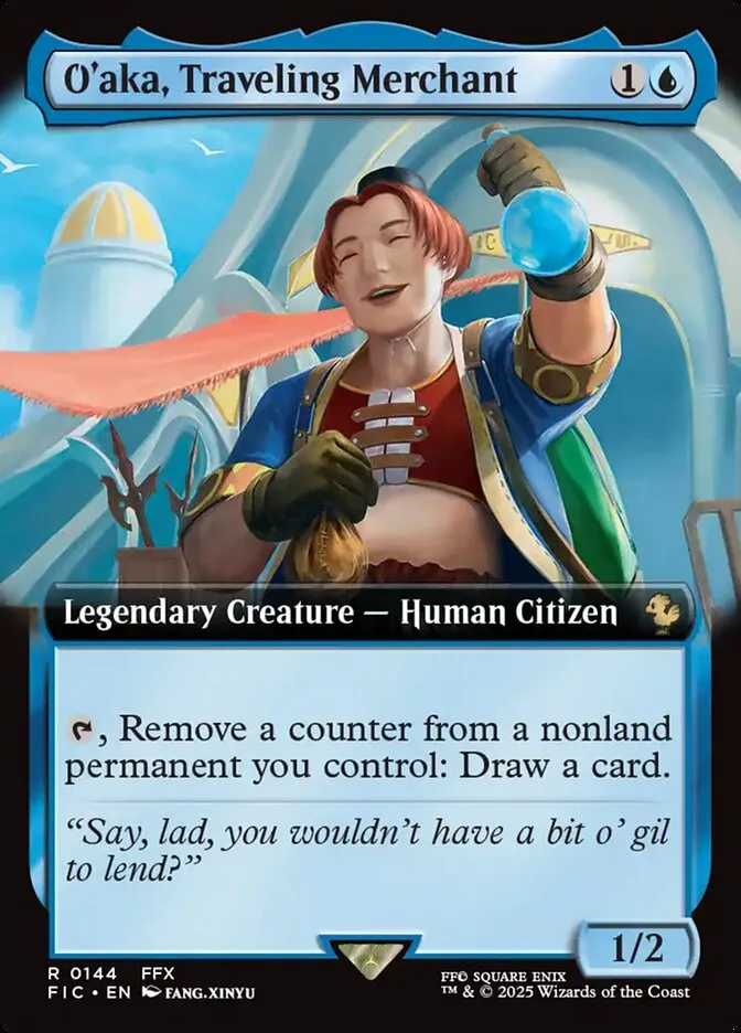 O'aka, Traveling Merchant Front Face