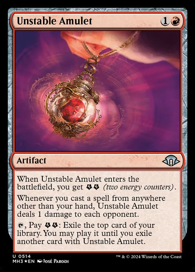 Unstable Amulet Front Face