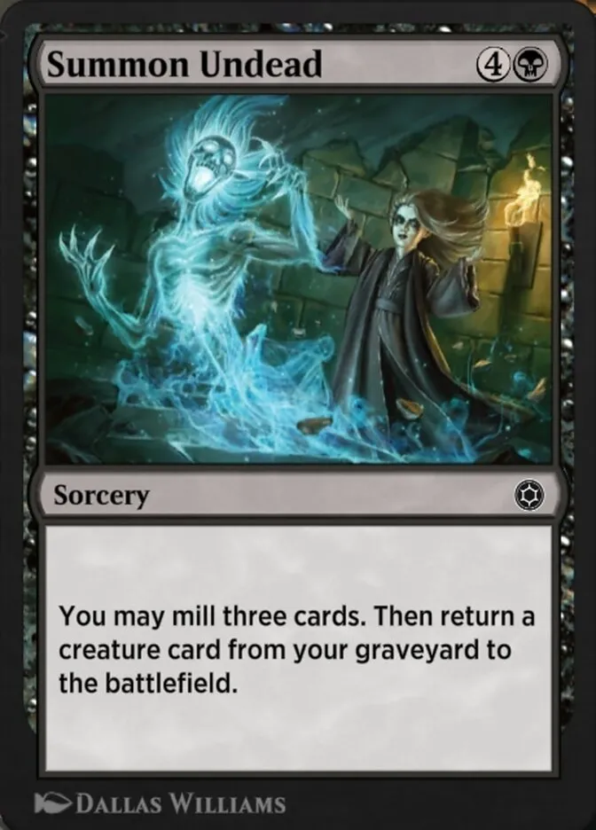 Summon Undead Front Face