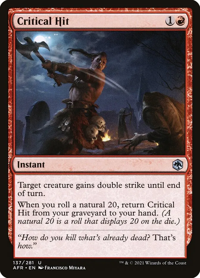 Critical Hit Front Face