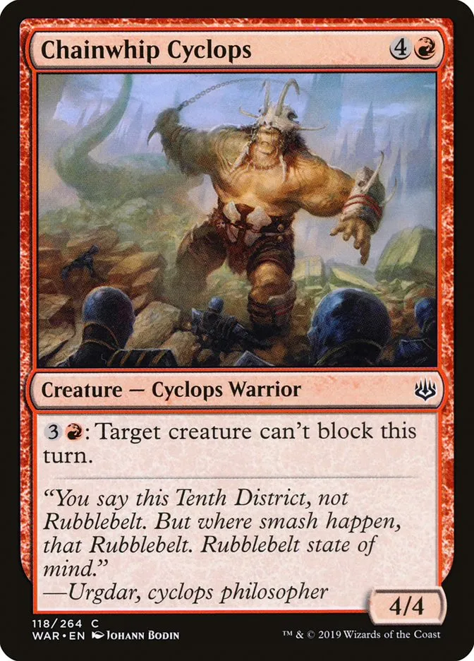 Chainwhip Cyclops Front Face