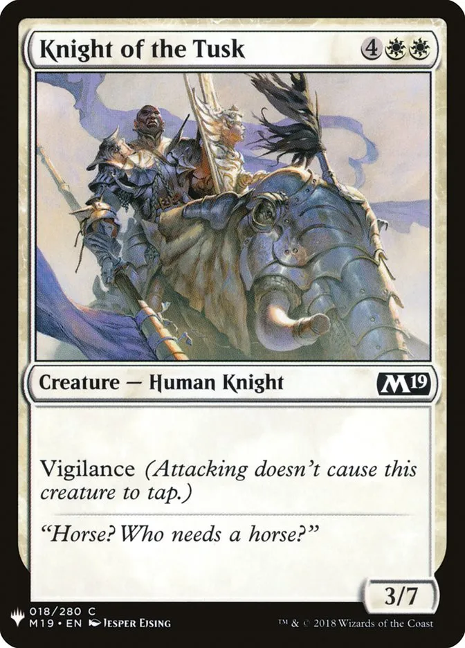 Knight of the Tusk Front Face